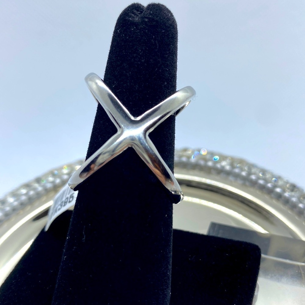"X" Marks The Spot Ring in Polished TUSK Stainless Steel